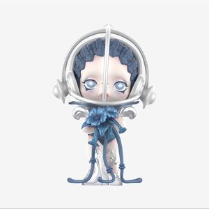 Pop Mart Skullpanda The Sound Series Figures Awe Blue Silver Chrome Figurine